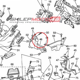 YAMAHA - WYPELNIENIE OWIEWKI nr: 5JW2837M0000