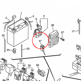YAMAHA - WLACZNIK SW. AWAR. nr: 5JW833620000