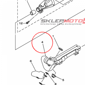 YAMAHA - rura wydech. nr: 5JX146101000
