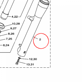 YAMAHA - RURA ZEW. AMORT. nr: 5JX231260000