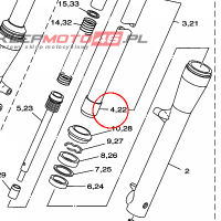 YAMAHA - TLOK AMORT. nr: 5JX231710000