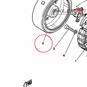 YAMAHA - WIRNIK nr: 5JX814500000