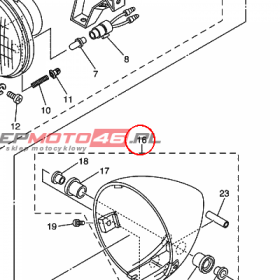 YAMAHA - WKLAD REFL. nr: 5JX843300000