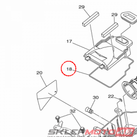 YAMAHA - USZCZELNIACZ nr: 5KM144520000