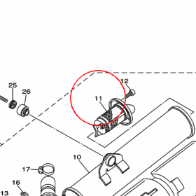 YAMAHA - WKLAD TLUMIKA nr: 5KM147520000