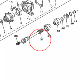 YAMAHA - WAL NAPEDOWY nr: 5KM461720000