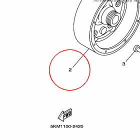 YAMAHA - WIRNIK nr: 5KM814501000