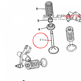 YAMAHA - zawor dolot. nr: 5KR121110000
