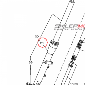 YAMAHA - RURA ZEW. AMORT. nr: 5KS231361000
