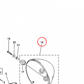 YAMAHA - WKLAD REFL. nr: 5KS843300000
