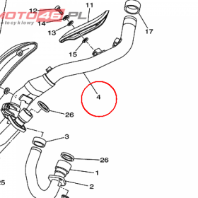 YAMAHA - RURA WYDECH. nr: 5LP146210000