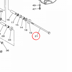 YAMAHA - WALEK nr: 5LP221410000
