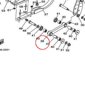 YAMAHA - ROD, CONNECTING 1 nr: 5LP2217F1000