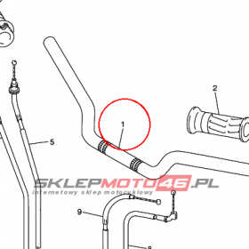 YAMAHA - kierownica nr: 5LV261110000