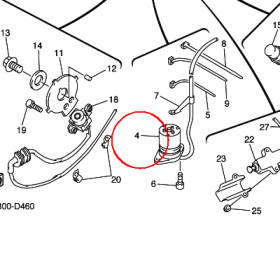 YAMAHA - WSKAZNIK OLEJU nr: 5LV857200100