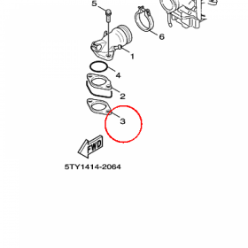YAMAHA - USZCZELKA nr: 5MLE35562000