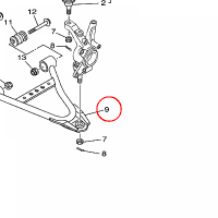 YAMAHA - ARM,FR. LWR. LH. nr: 5NDF357A0100