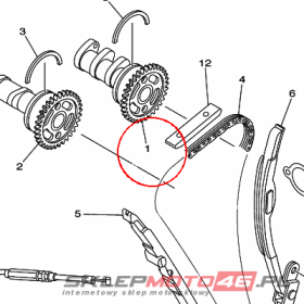 YAMAHA - WALEK ROZRZ. nr: 5NL121700000