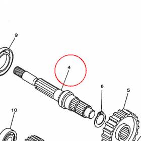 YAMAHA - WALEK SKRZYNI B. nr: 5NSE74210000