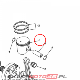 YAMAHA - tlok nr: 5NX1163100B0