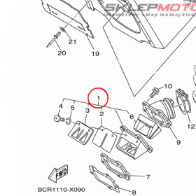 YAMAHA - ZAWOR PLYTKOWY nr: 5NX136101000