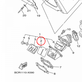 YAMAHA - ZAWOR PLYTKOWY nr: 5NX136130000