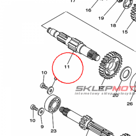YAMAHA - WALEK SKRZYNI B. nr: 5PA174210000