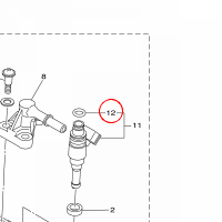 YAMAHA - USZCZELNIACZ nr: 5PS141470000