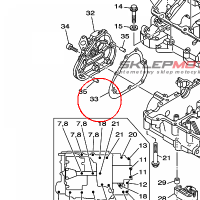 YAMAHA - uszczelka nr: 5PS154560200