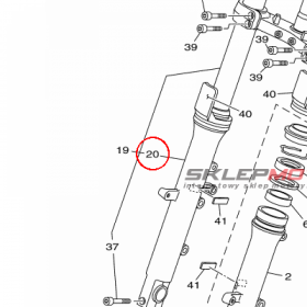 YAMAHA - RURA ZEW. AMORT. nr: 5PS231360000