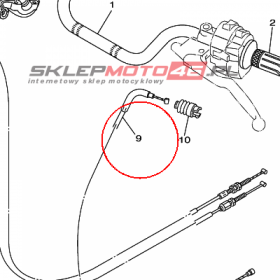 YAMAHA - linka sprzegla nr: 5PS263350100