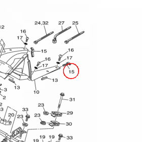 YAMAHA - WYPELNIENIE OWIEWKI nr: 5PS283450000
