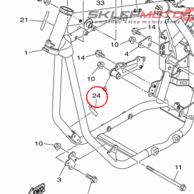 YAMAHA - USZCZELNIACZ nr: 5PX212680000