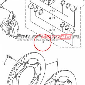 YAMAHA - ZACISK HAM. nr: 5PX2580T0000