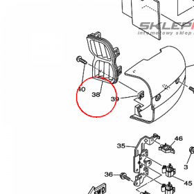 YAMAHA - WLOT POW. PLAST. nr: 5PX2837N0000