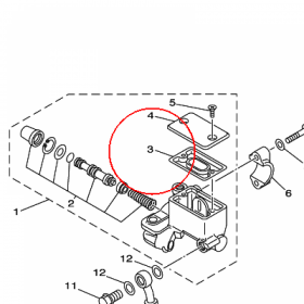 YAMAHA - MEMBRANA nr: 5RB258540000