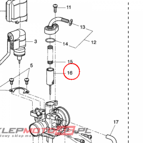 YAMAHA - VALVE, THROTTLE 1 nr: 5RNE4G123000