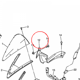 YAMAHA - WYPELNIENIE OWIEWKI nr: 5RT2836L0000