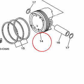 YAMAHA - tlok nr: 5RU116360900