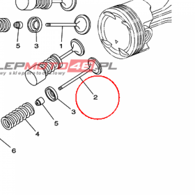 YAMAHA - ZAWOR WYDECH. nr: 5RU121210000