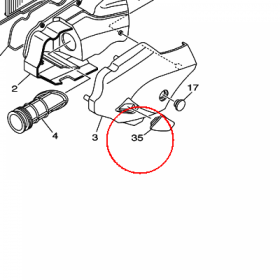 YAMAHA - USZCZELNIACZ nr: 5RU144620000