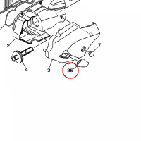 YAMAHA - USZCZELNIACZ nr: 5RU144620100