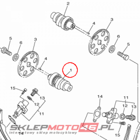 YAMAHA - WALEK ROZRZ. nr: 5S7121701000