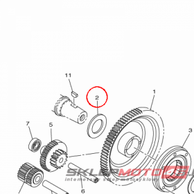 YAMAHA - WASHER nr: 5S7155610000