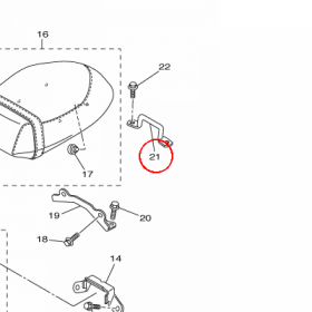 YAMAHA - BRACKET 6 nr: 5S72475R0000