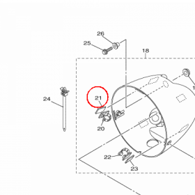 YAMAHA - USZCZELNIACZ nr: 5S7283070000