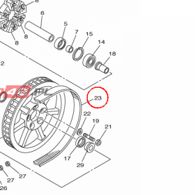 YAMAHA - PAS NAPEDOWY nr: 5S7462411000
