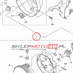 YAMAHA - reflektor nr: 5S7843101000