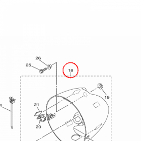 YAMAHA - WKLAD REFL. nr: 5S78433000P7