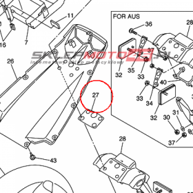 YAMAHA - USZCZELNIACZ nr: 5SL216690000